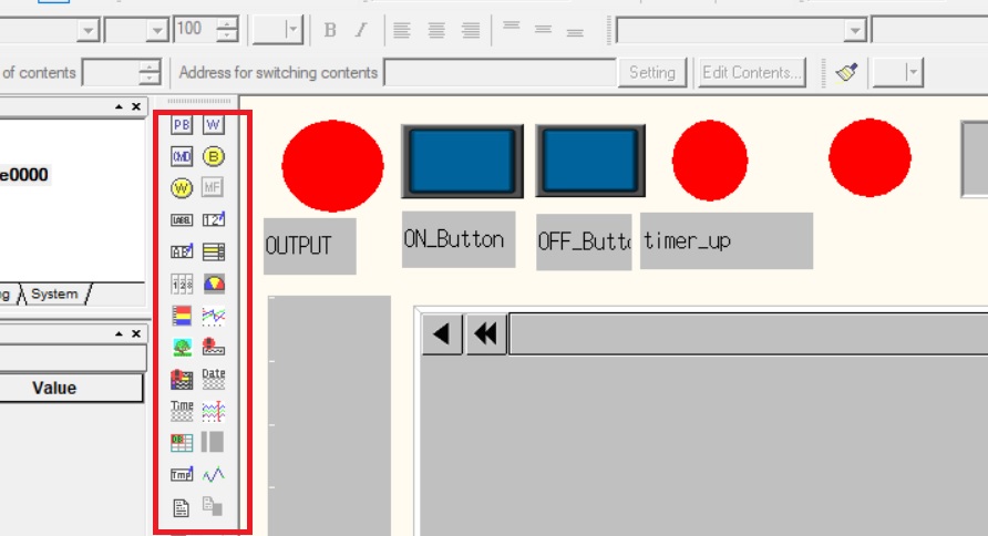 How To Add Component In Omron HMI Using CX-DESIGNER?